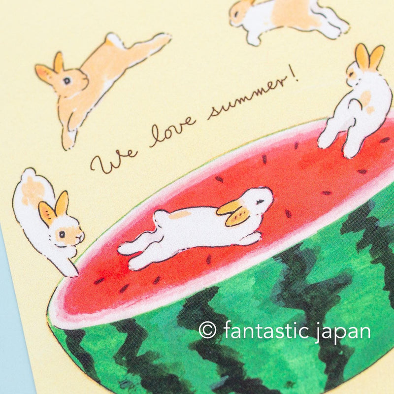 Schinako Moriyama post card -We love summer-