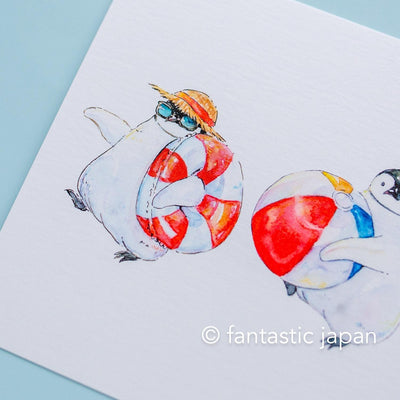oton-atelier post card -Go to the sea-
