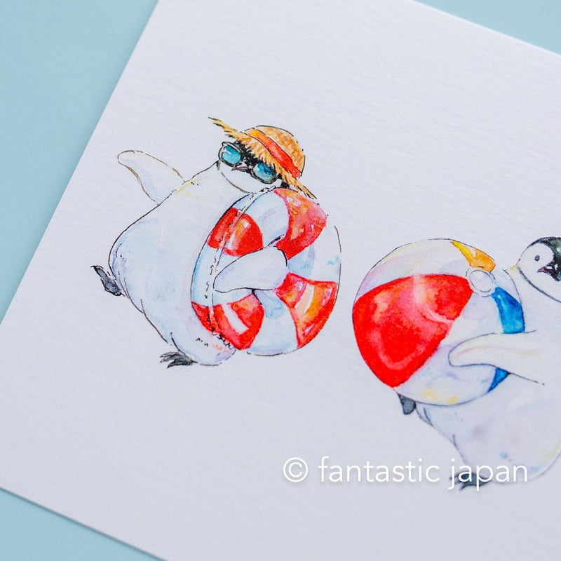 oton-atelier post card -Go to the sea-
