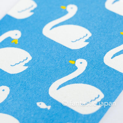 Post card -swans- / Furukawa paper