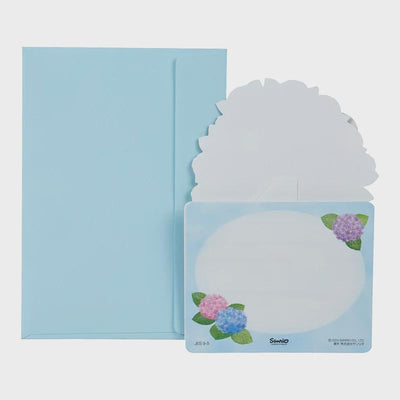 Greeting card -bus stop in the rain-