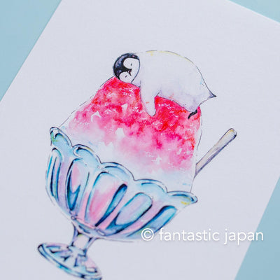oton-atelier post card -Cool penguin-