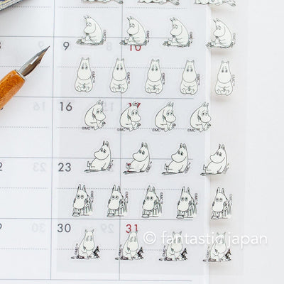 MOOMIN face sticker -THINKING-