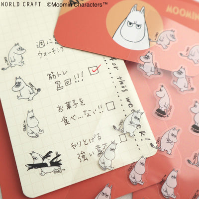 MOOMIN face sticker -ANGRY-