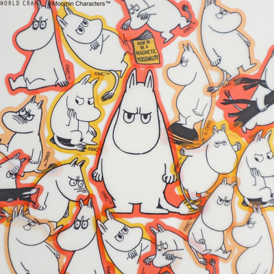 MOOMIN face flake sticker -ANGRY-