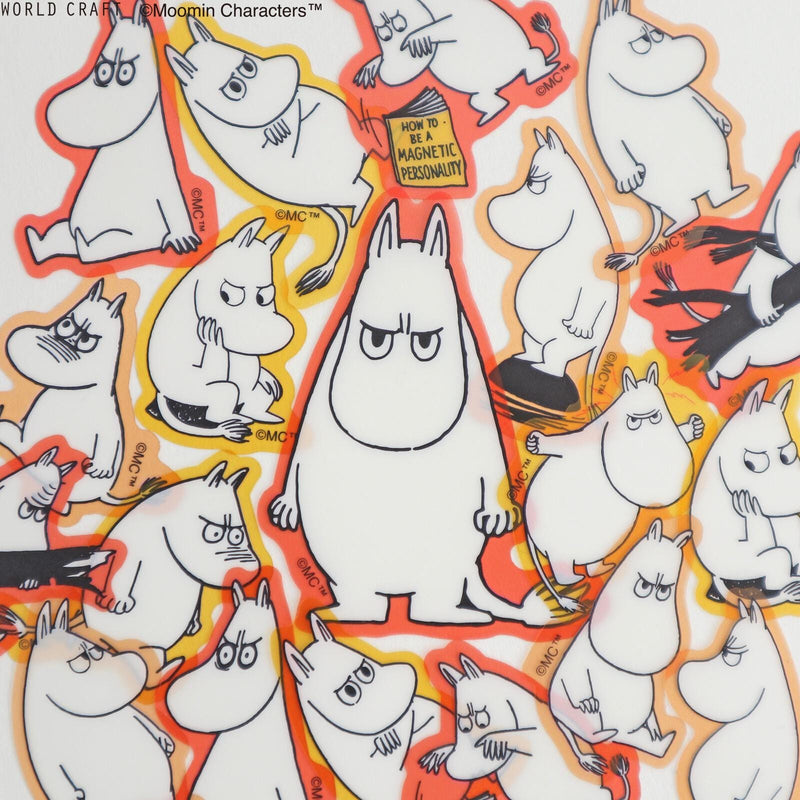 MOOMIN face flake sticker -ANGRY-