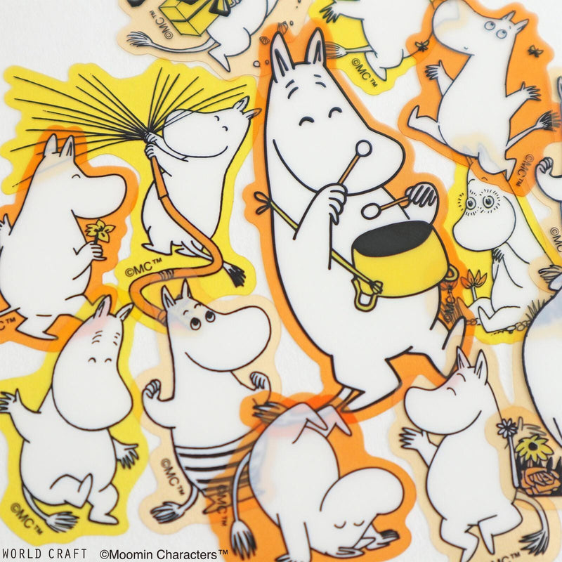 MOOMIN face flake sticker -HAPPY-