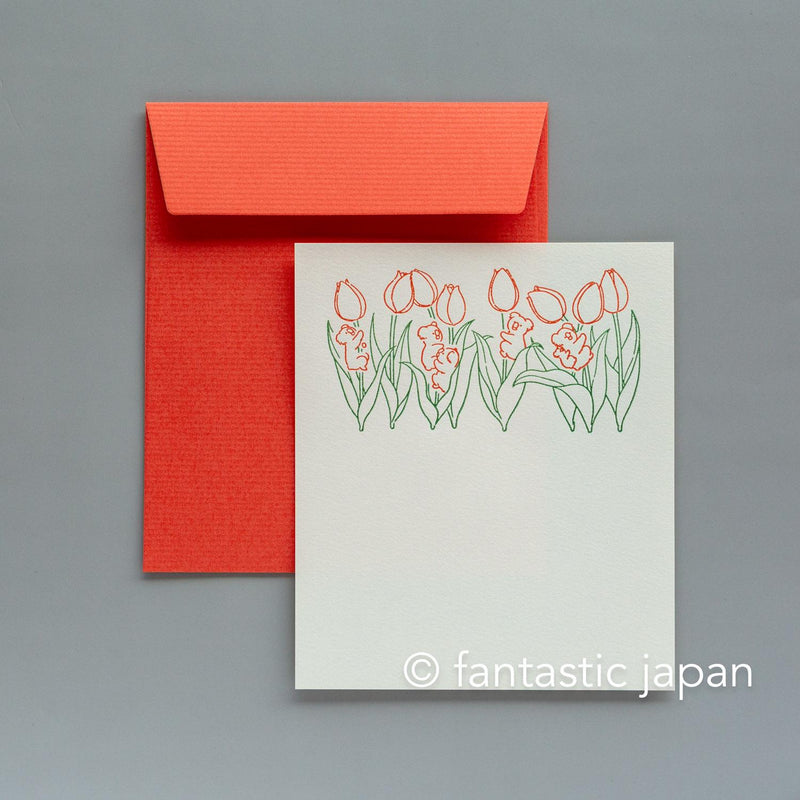 Letter press mini letter set / PETIT ET GRAND -koala-
