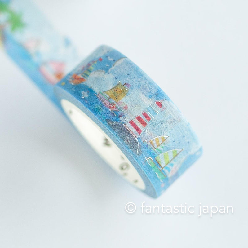 Washi tape -harbour in summer-