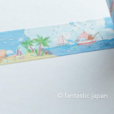 Washi tape -harbour in summer-