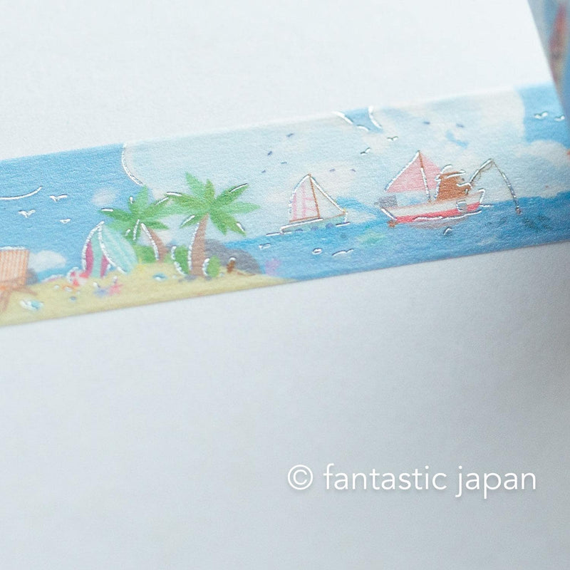 Washi tape -harbour in summer-