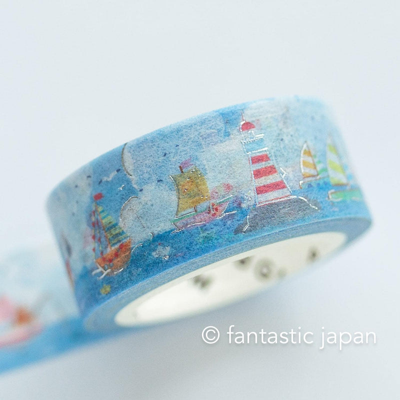 Washi tape -harbour in summer-