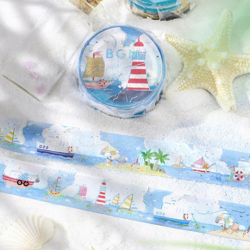 Washi tape -harbour in summer-