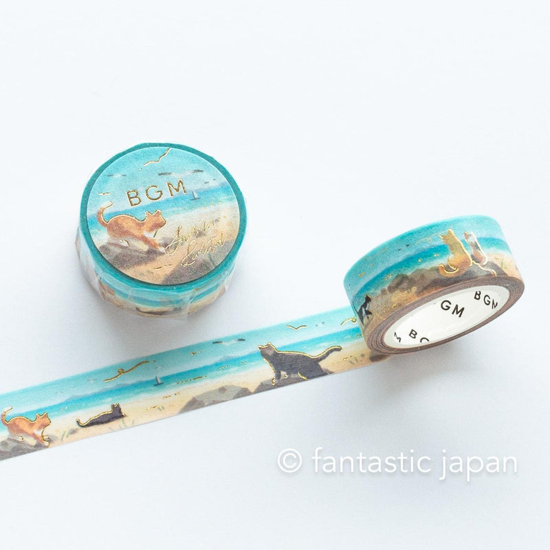 Washi tape -summer cats on the beach