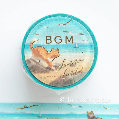 Washi tape -summer cats on the beach