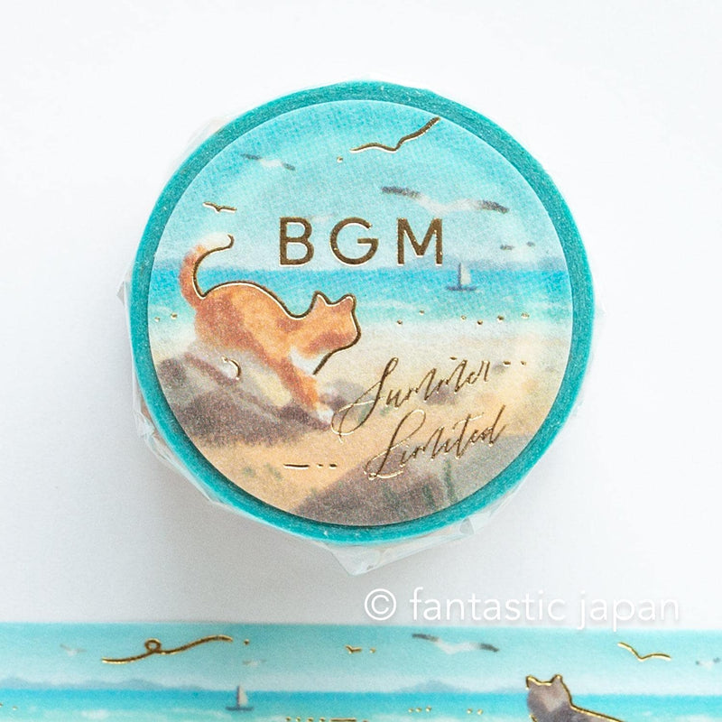 Washi tape -summer cats on the beach