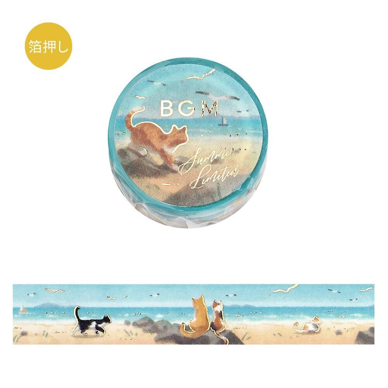 Washi tape -summer cats on the beach