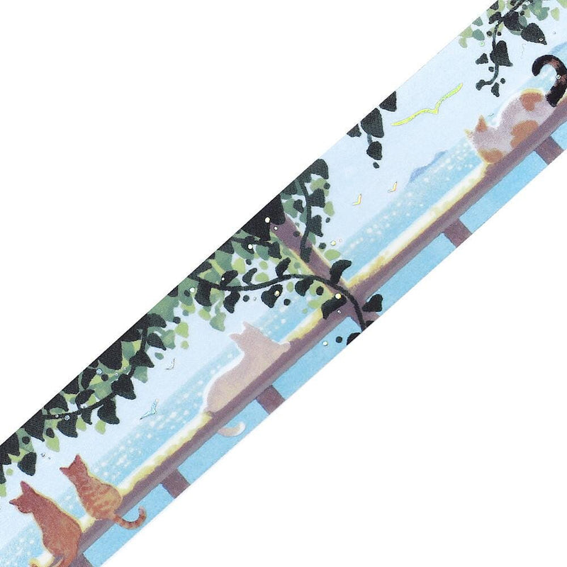 PET clear Tape -Cat under the pergola-