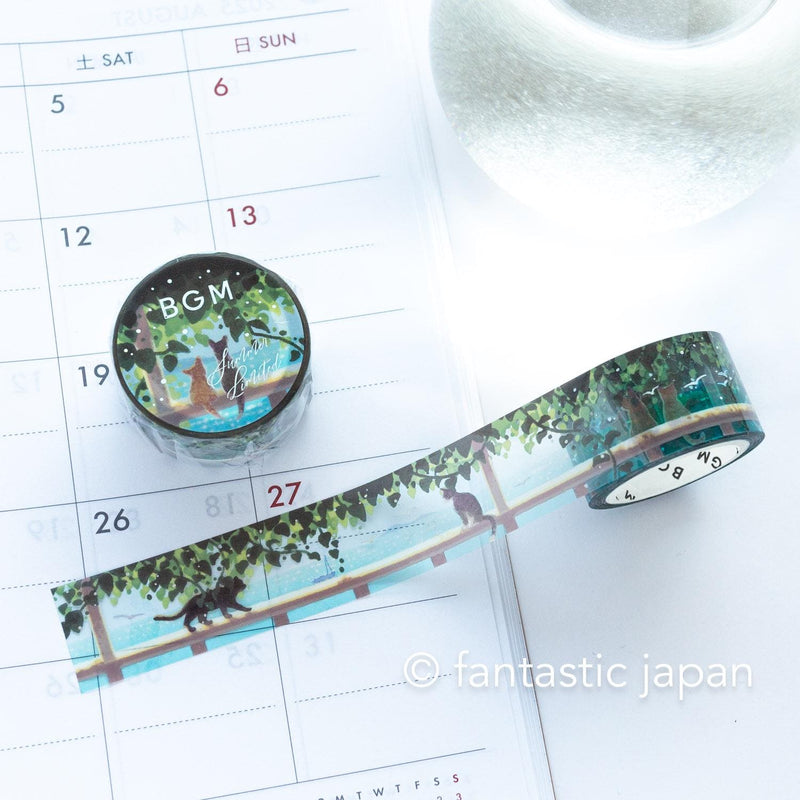 PET clear Tape -Cat under the pergola-