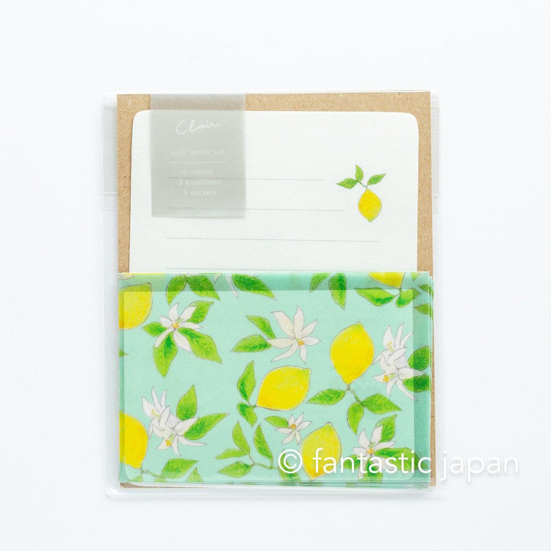 mini letter set / Clair -Citron-