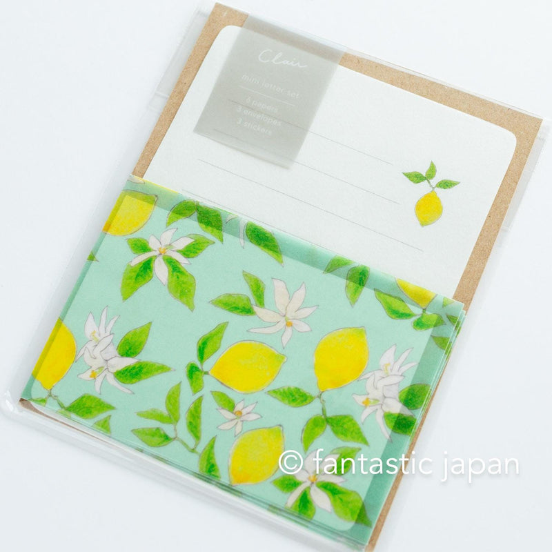 mini letter set / Clair -Citron-