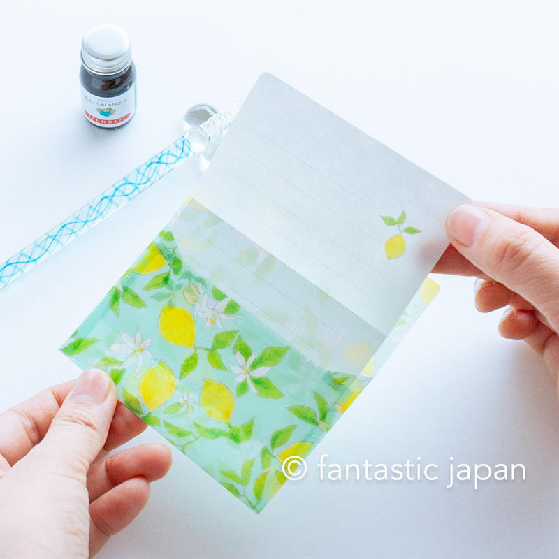mini letter set / Clair -Citron-