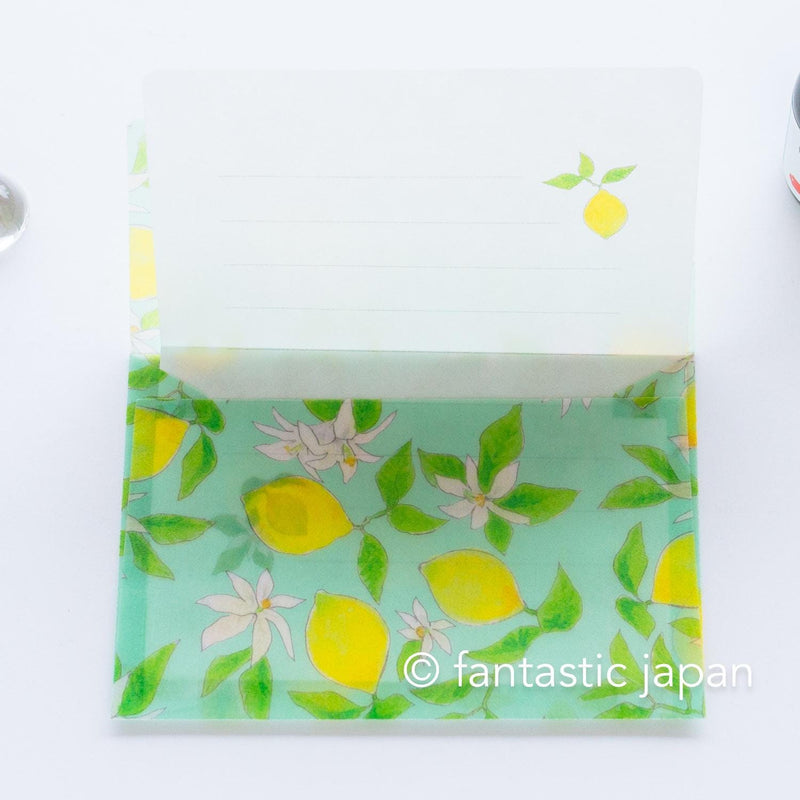 mini letter set / Clair -Citron-
