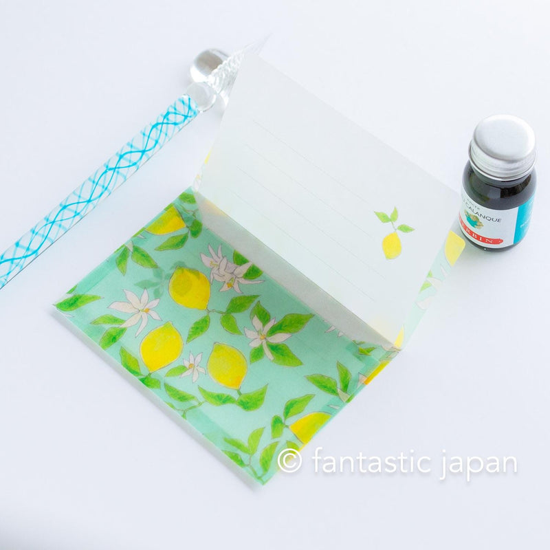 mini letter set / Clair -Citron-