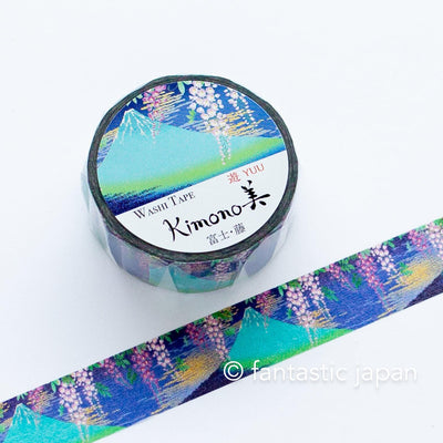 Gold Foil  Masking Tape -mount Fuji and wisteria flower- / kamiiso sansho