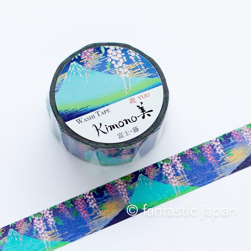 Gold Foil  Masking Tape -mount Fuji and wisteria flower- / kamiiso sansho