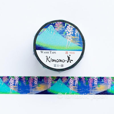 Gold Foil  Masking Tape -mount Fuji and wisteria flower- / kamiiso sansho