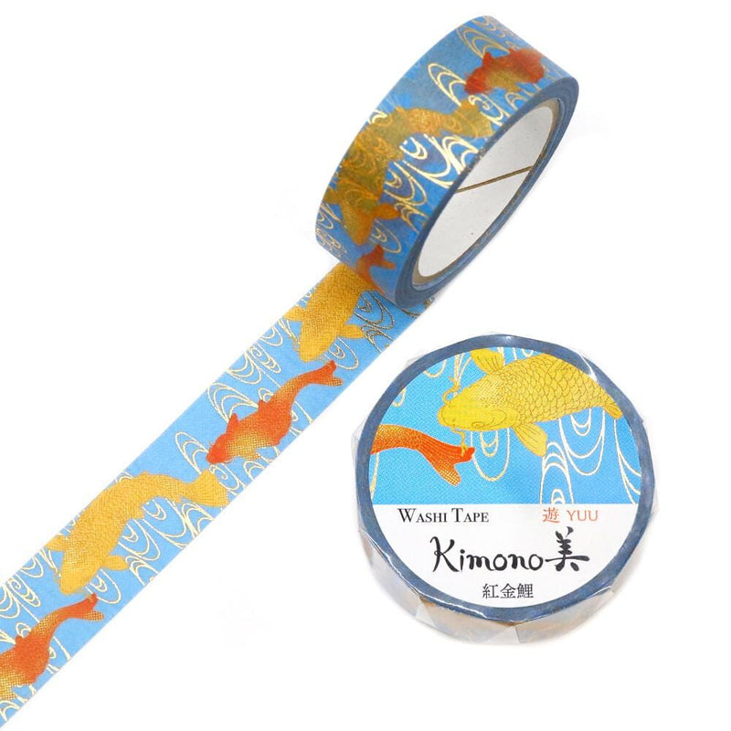 Gold Foil  Masking Tape -red and gold nishikigoi- / kamiiso sansho