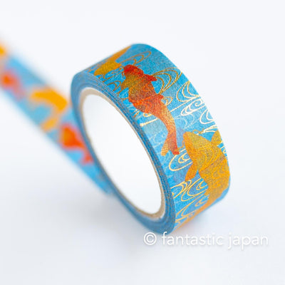 Gold Foil  Masking Tape -red and gold nishikigoi- / kamiiso sansho