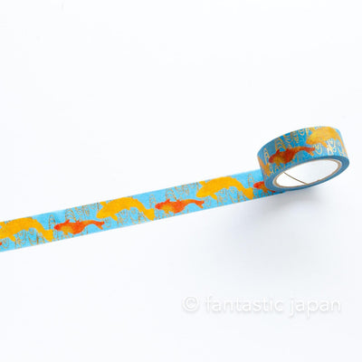 Gold Foil  Masking Tape -red and gold nishikigoi- / kamiiso sansho