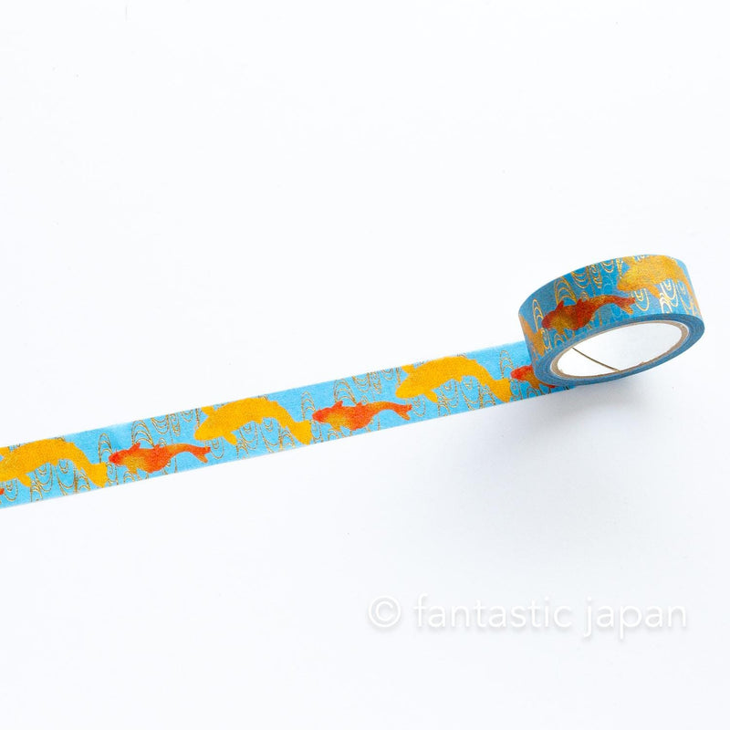 Gold Foil  Masking Tape -red and gold nishikigoi- / kamiiso sansho
