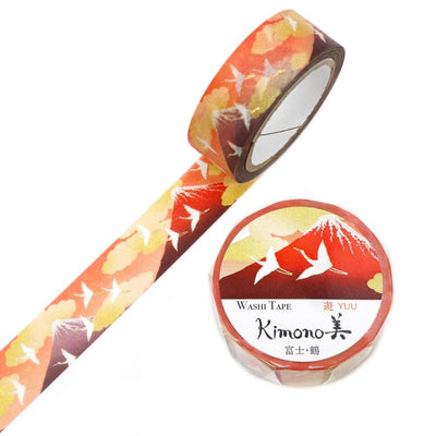 Gold Foil  Masking Tape -mount Fuji and crane- / kamiiso sansho