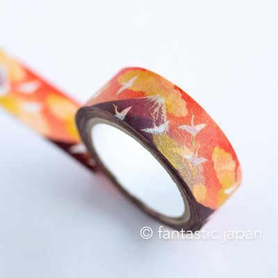 Gold Foil  Masking Tape -mount Fuji and crane- / kamiiso sansho