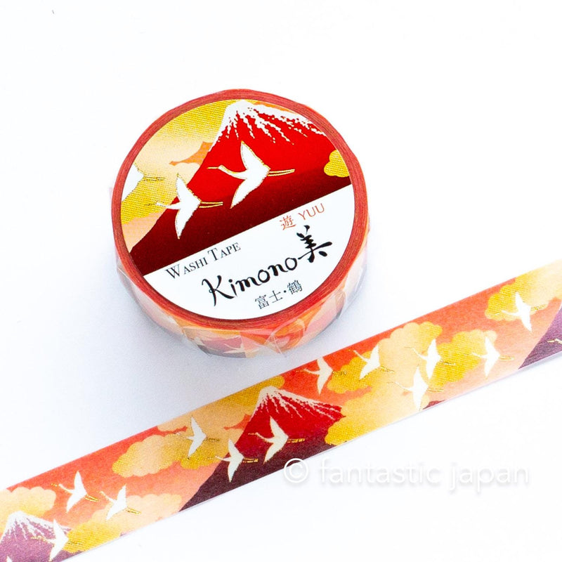Gold Foil  Masking Tape -mount Fuji and crane- / kamiiso sansho