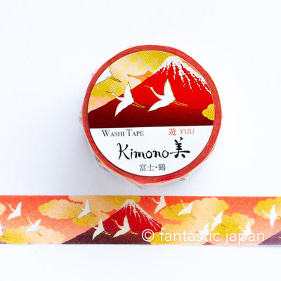 Gold Foil  Masking Tape -mount Fuji and crane- / kamiiso sansho