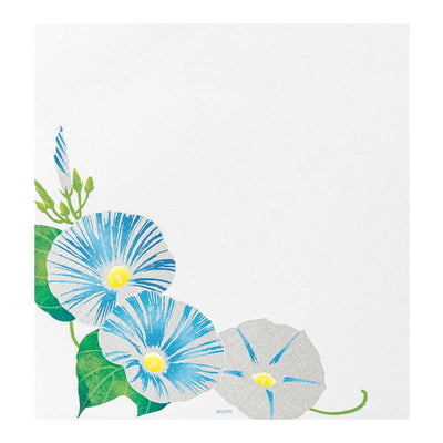 Japanese Iyo washi letter pad and envelops -morning glory-