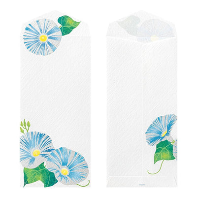 Japanese Iyo washi letter pad and envelops -morning glory-