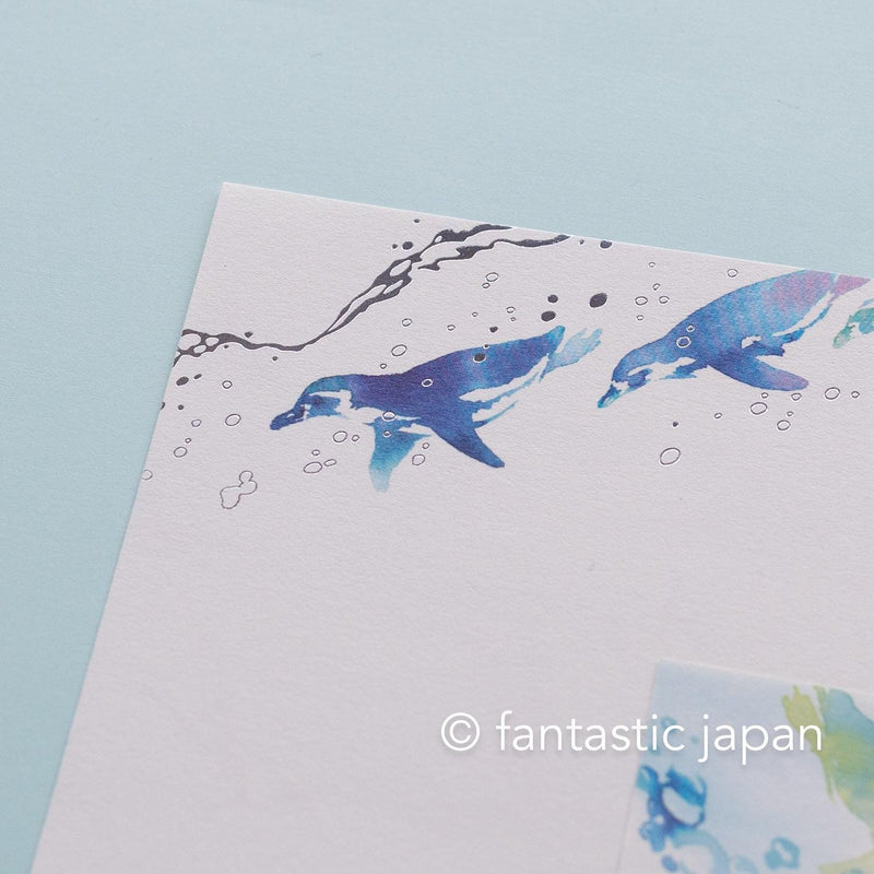 Summer letter set -penguin-