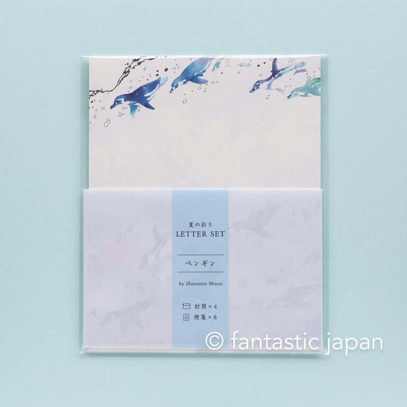 Summer letter set -penguin-