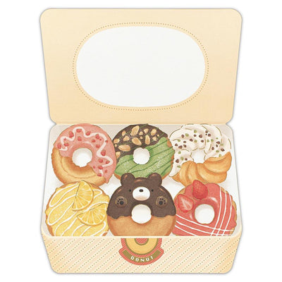 Greeting card unbox -donuts box-