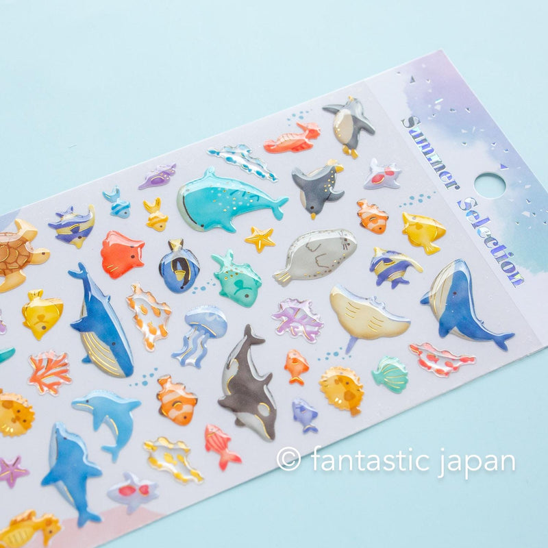 MIND WAVE summer drop sticker -sea paradise-