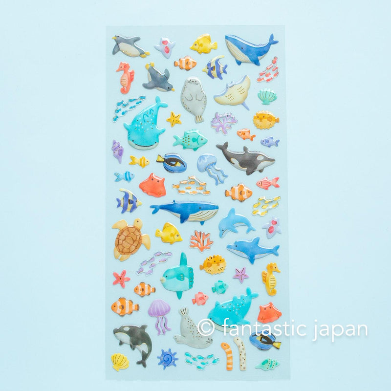 MIND WAVE summer drop sticker -sea paradise-