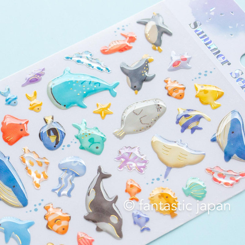 MIND WAVE summer drop sticker -sea paradise-