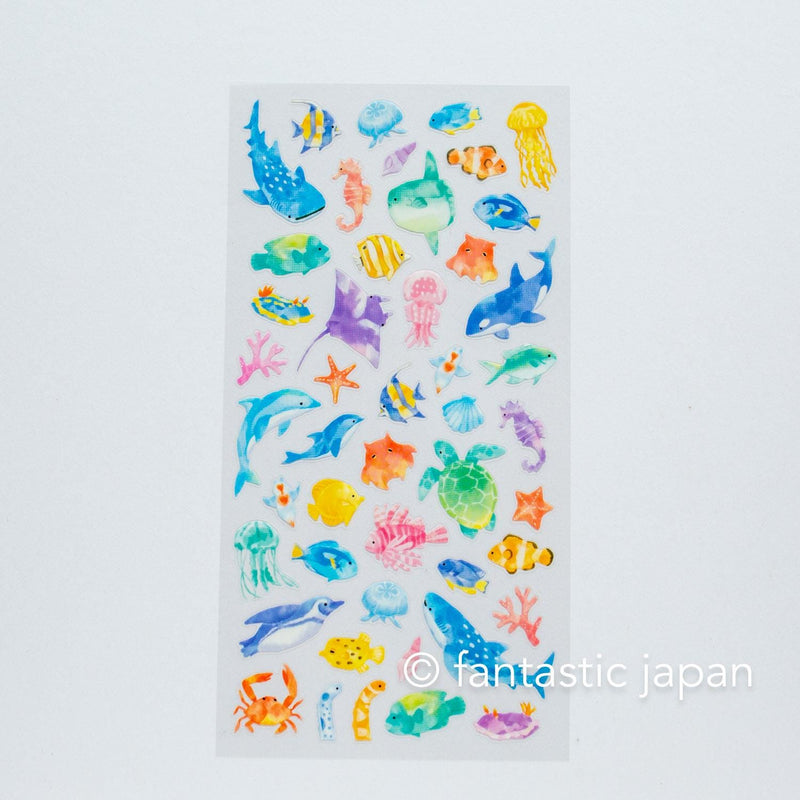 MIND WAVE summer sticker -sea creature-