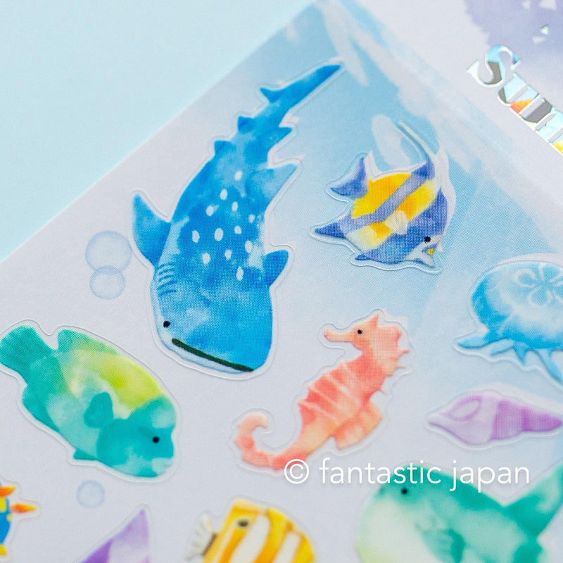 MIND WAVE summer sticker -sea creature-