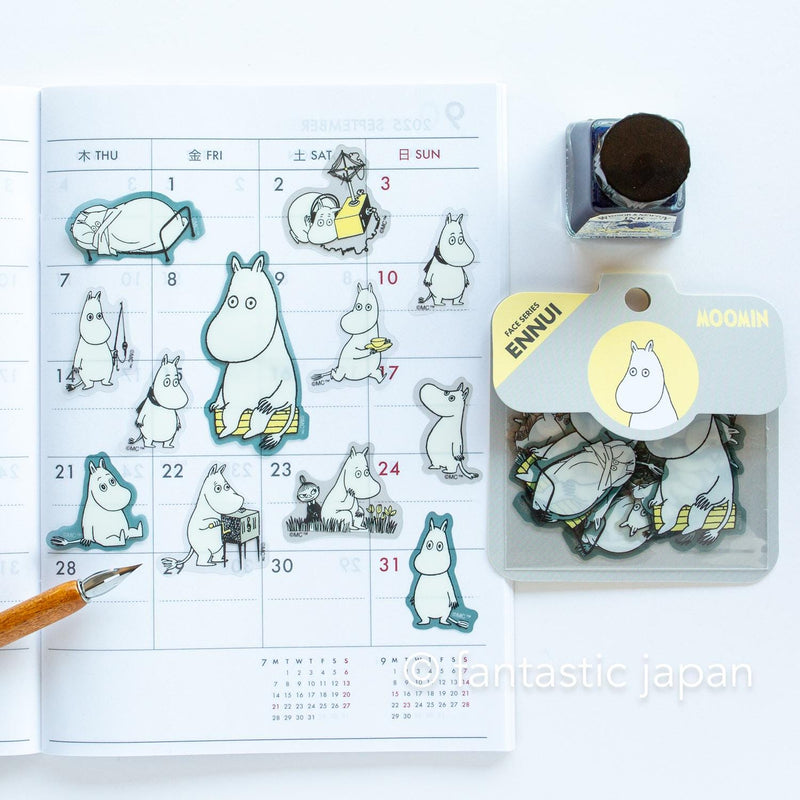 MOOMIN face flake sticker -ENNUI-